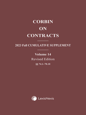 cover image of Corbin on Contracts